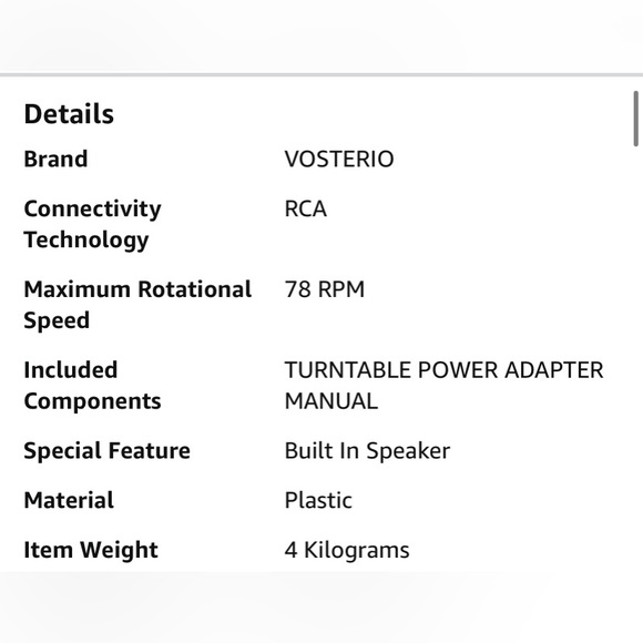 Turntable record player - Picture 2 of 2